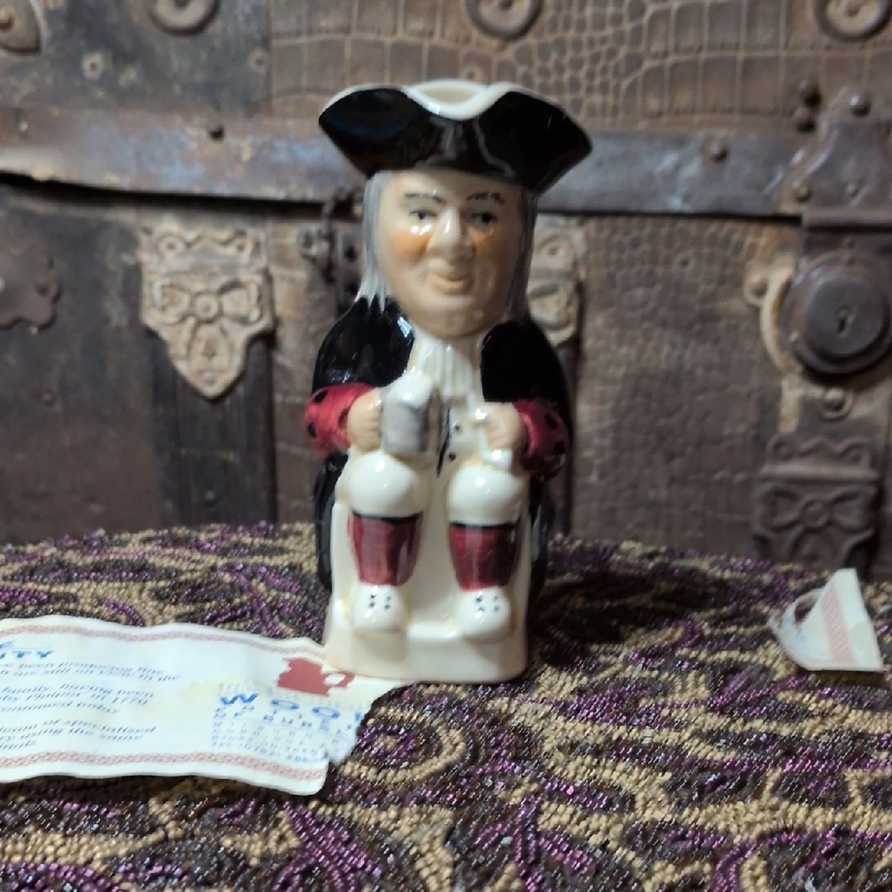Colonial Figure Ceramic Jug